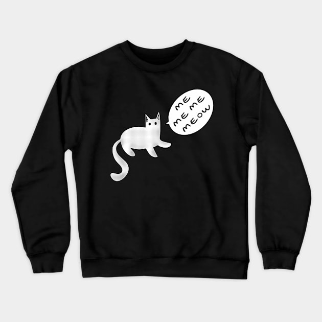 Stutter cat Crewneck Sweatshirt by CactusStudio